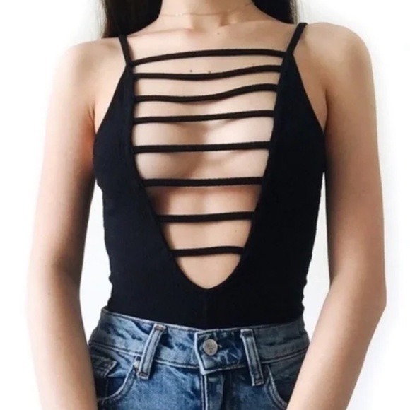 Emma and Sam (LF) Strappy Bodysuit with Different Ways to Wear — Small - Picture 5 of 6